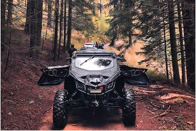 can-am x3 extremalshield windshield photo in action