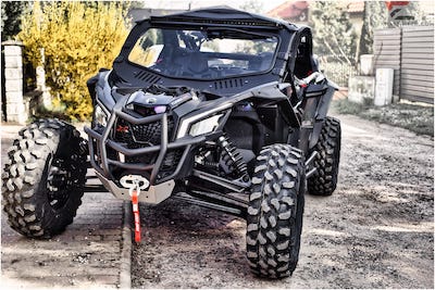 can-am x3 extremalshield windshield photo in action