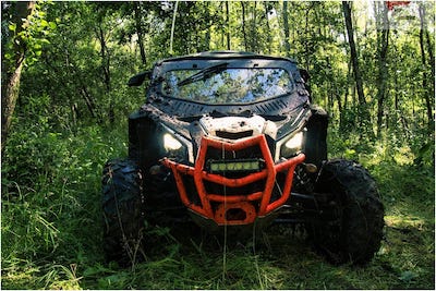 can-am x3 extremalshield windshield photo in action