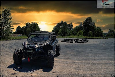 can-am x3 extremalshield windshield photo in action
