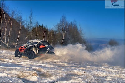 can-am x3 extremalshield windshield photo in action