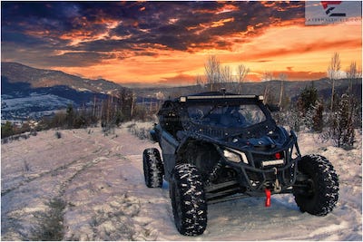 can-am x3 extremalshield windshield photo in action