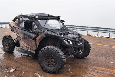 can-am x3 extremalshield windshield photo in action