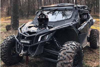 can-am x3 extremalshield windshield photo in action
